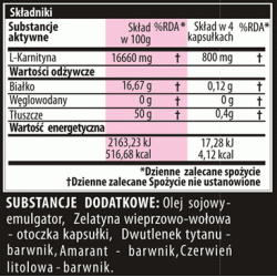 TREC L-carnitine 3000 120 kapsułek 